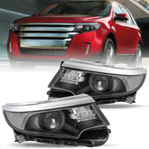 VehicleAid Headlights For 2011-2014 Ford Edge HID/Xenon Model